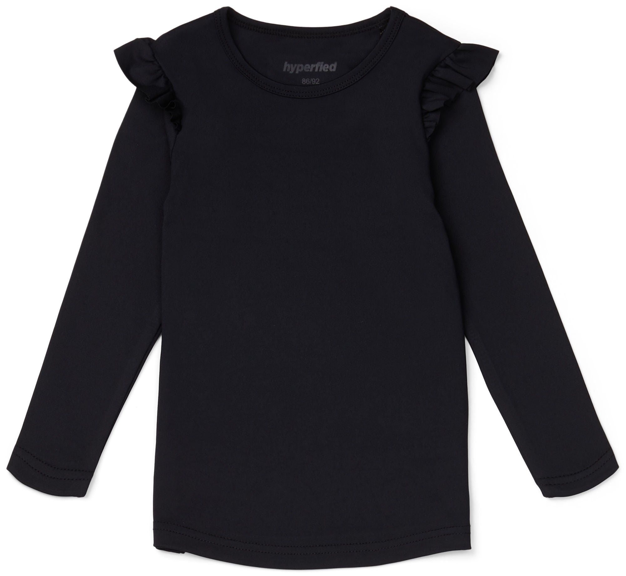 Hyperfied Frill Sleeve Top|Anthracite 86-92