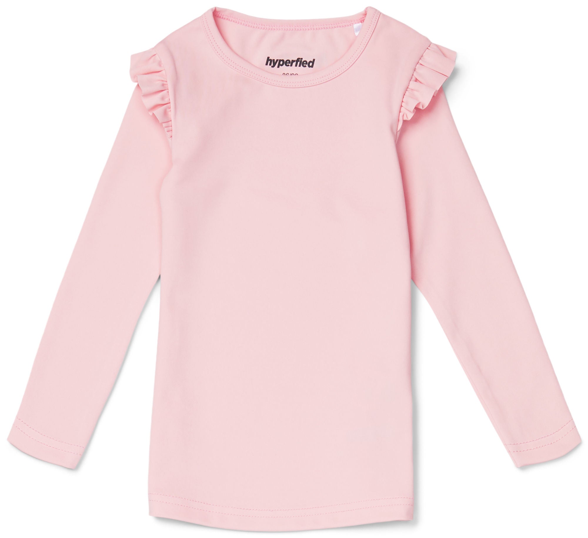 Hyperfied Frill Sleeve Top|Chalk Pink 110-116