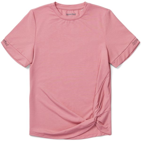 Hyperfied Jersey Knot Logo Top|Blush 146-152