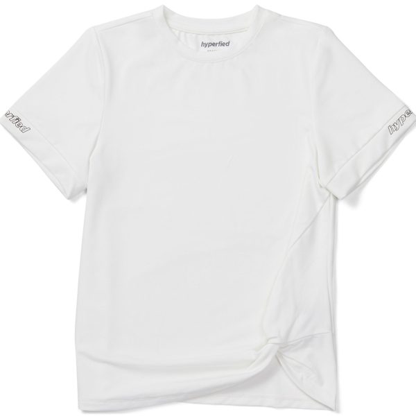 Hyperfied Jersey Knot Logo Top|Snow White 146-152