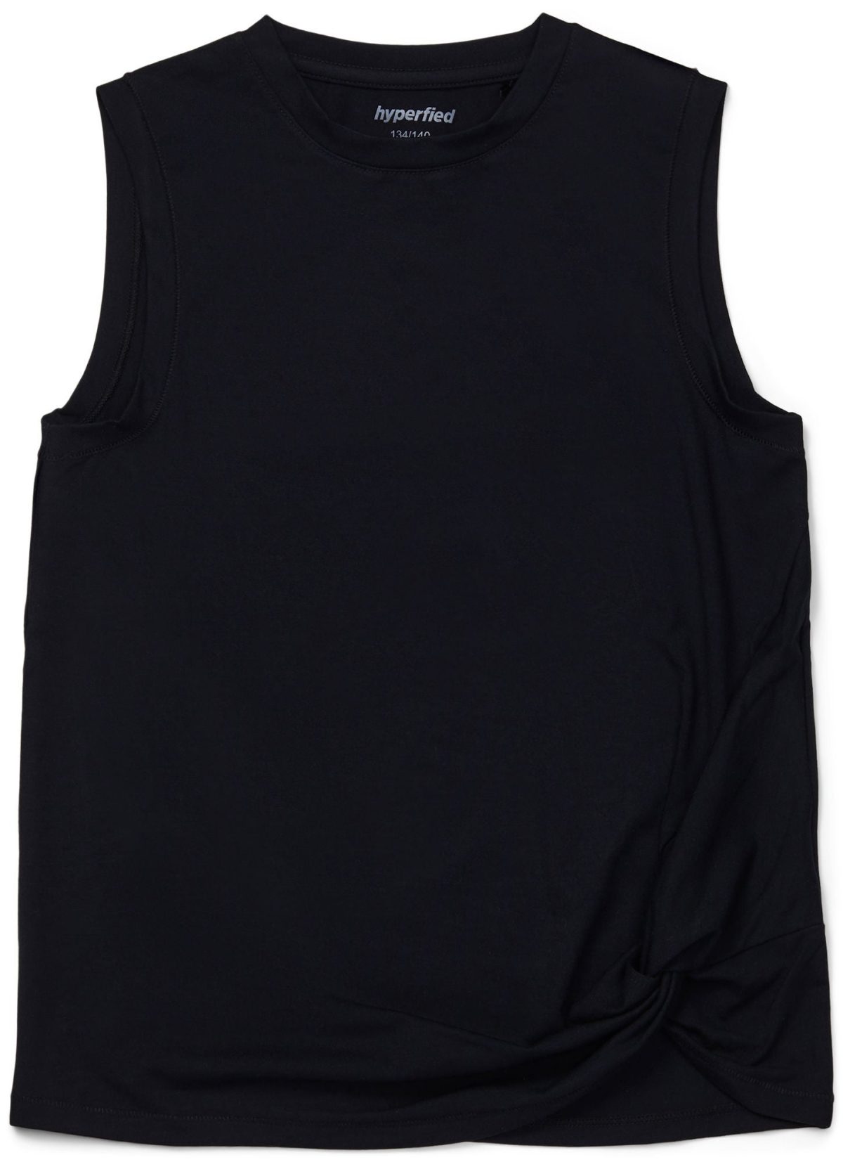 Hyperfied Jersey Knot Tank Top|Anthracite 146-152