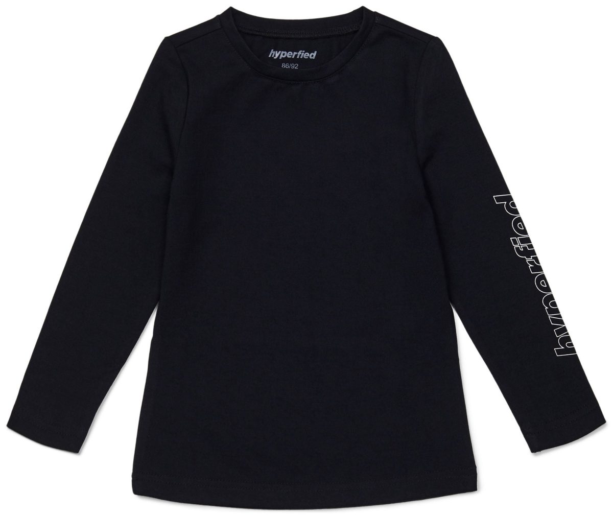 Hyperfied Jersey Logo Long Sleeve Top|Anthracite 134-140