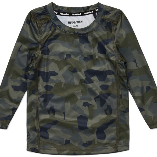 Hyperfied Long Sleeve Logo T-Shirt|Camo 110-116