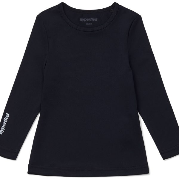 Hyperfied Long Sleeve Logo Top|Anthracite 122-128