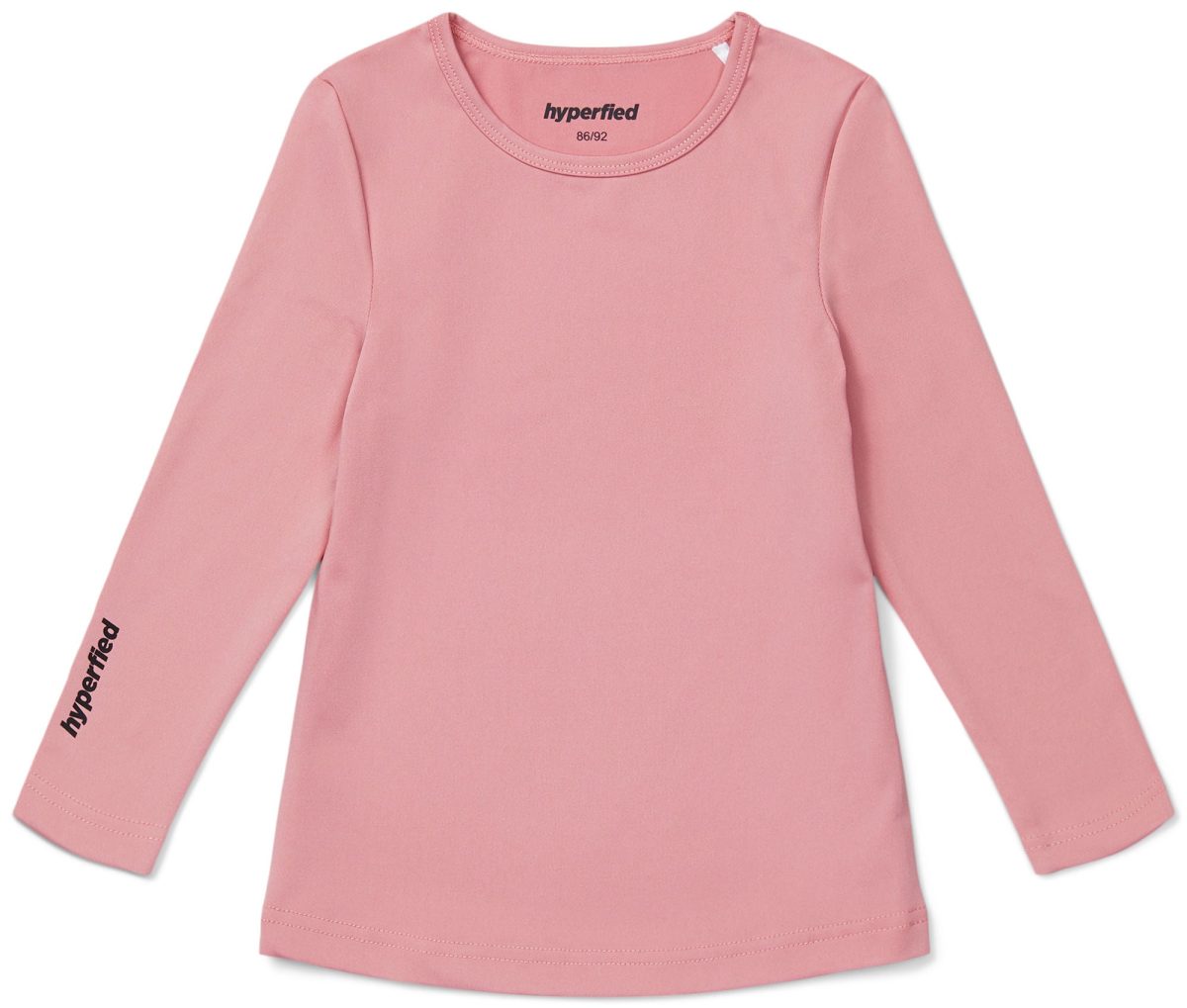 Hyperfied Long Sleeve Logo Top|Blush 110-116