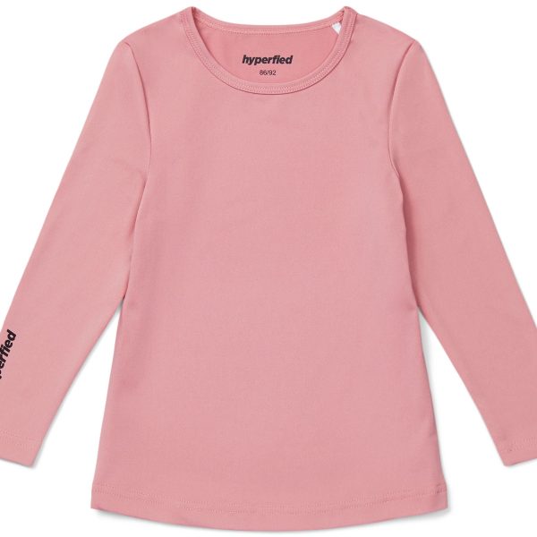 Hyperfied Long Sleeve Logo Top|Blush 110-116