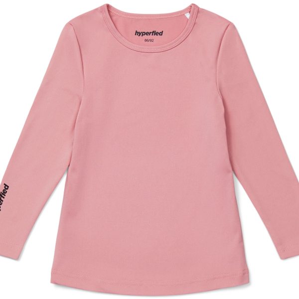 Hyperfied Long Sleeve Logo Top|Blush 158-164