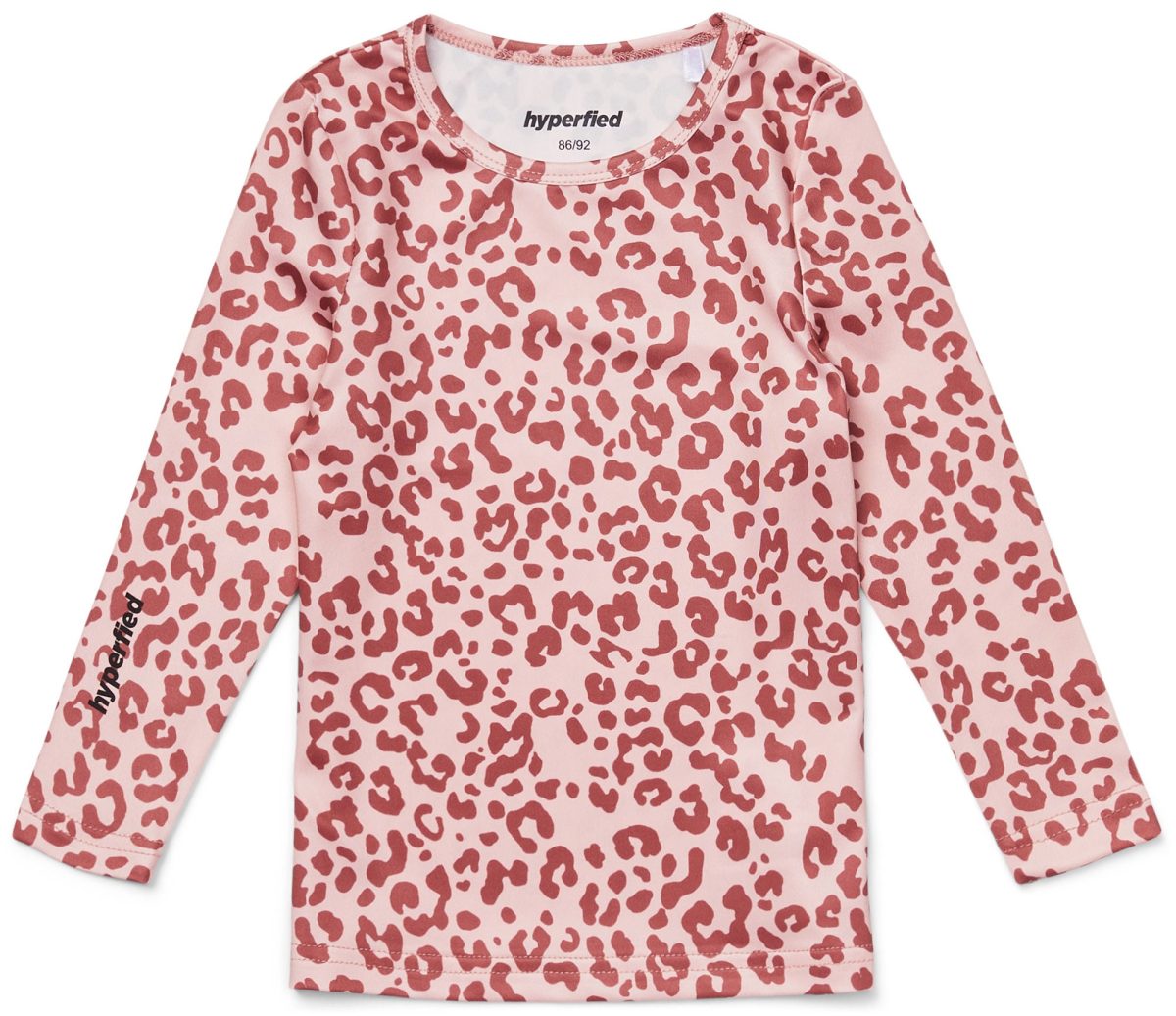 Hyperfied Long Sleeve Logo Top|Pink Leo 110-116