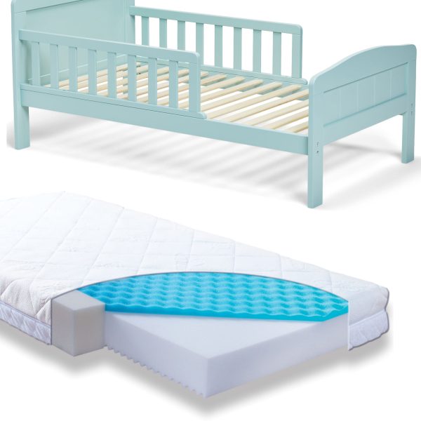 JLY Dream Juniorsäng med BabyMatex Carpathia Madrass 70x140|Grön