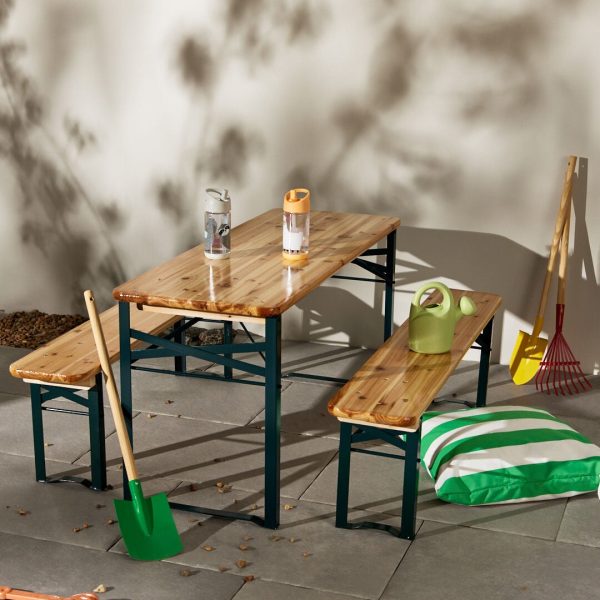 JLY Table &  Bench Utemöbel|Brun