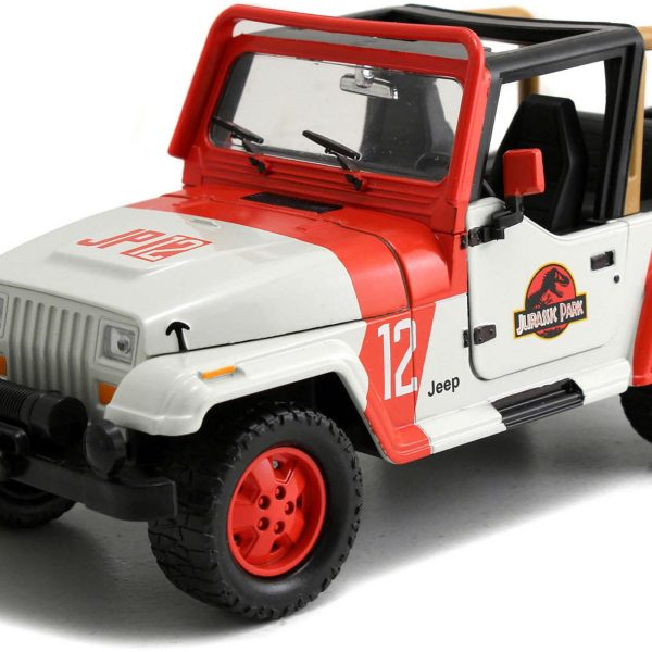 Jada Toys Jurassic Park 1992 Jeep Wrangler 1:24|