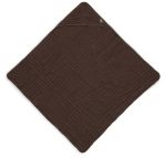 Jollein Badcape Vrinklad Muslin 75x75cm|Chestnut