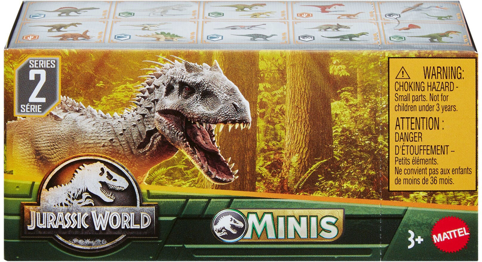 Jurassic World Minis Leksaksdinosaurier Blandade 2-Pack|