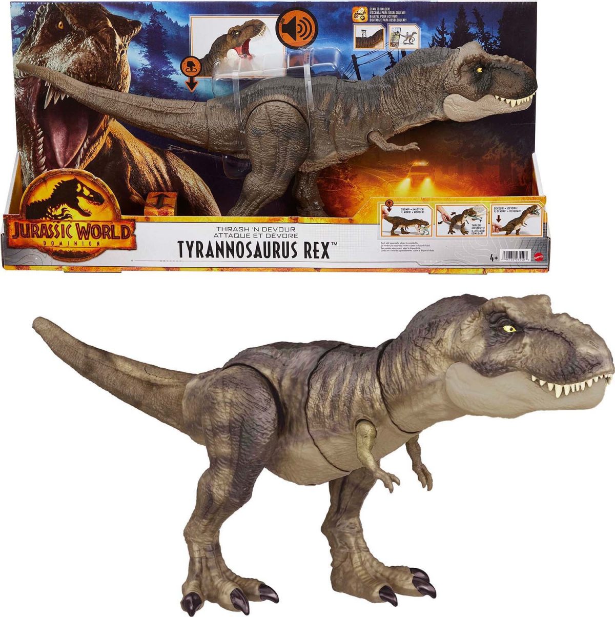 Jurassic World Thrash ’N Devour Tyrannosaurus Rex Dinosaurie|