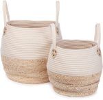 KidsDepot Kori Förvaringskorg 2-pack|White/Natural