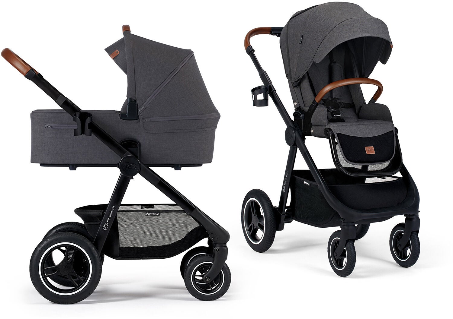 Kinderkraft EVERYDAY 2-i-1 Duovagn|Dark Grey/Black