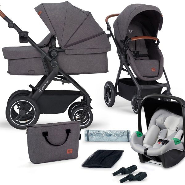 Kinderkraft Multifunctional 3-in-1 B-Tour Mink Pro Duovagn|Dark Grey