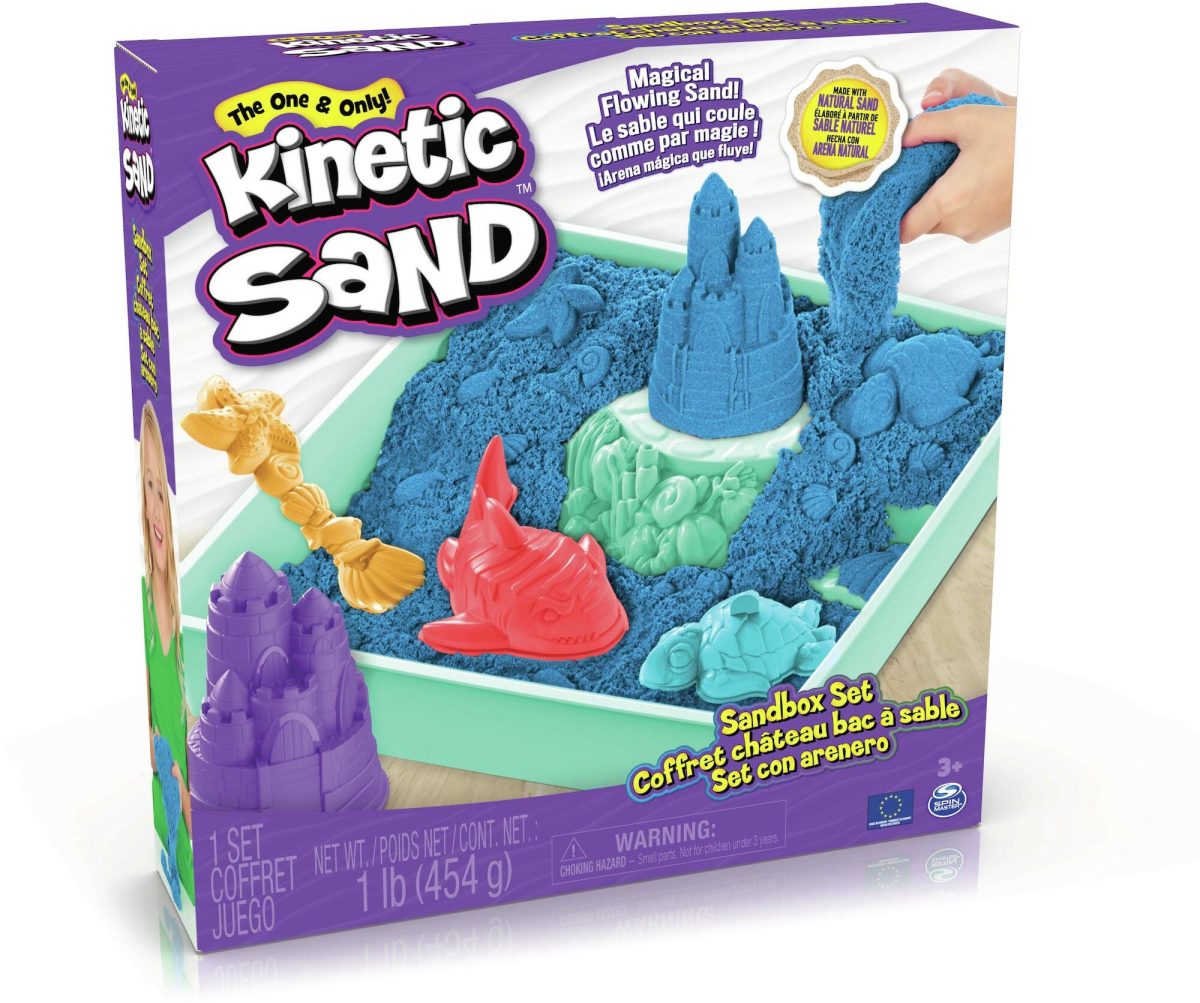 Kinetic Sand Lekset Sandlåda Blå|