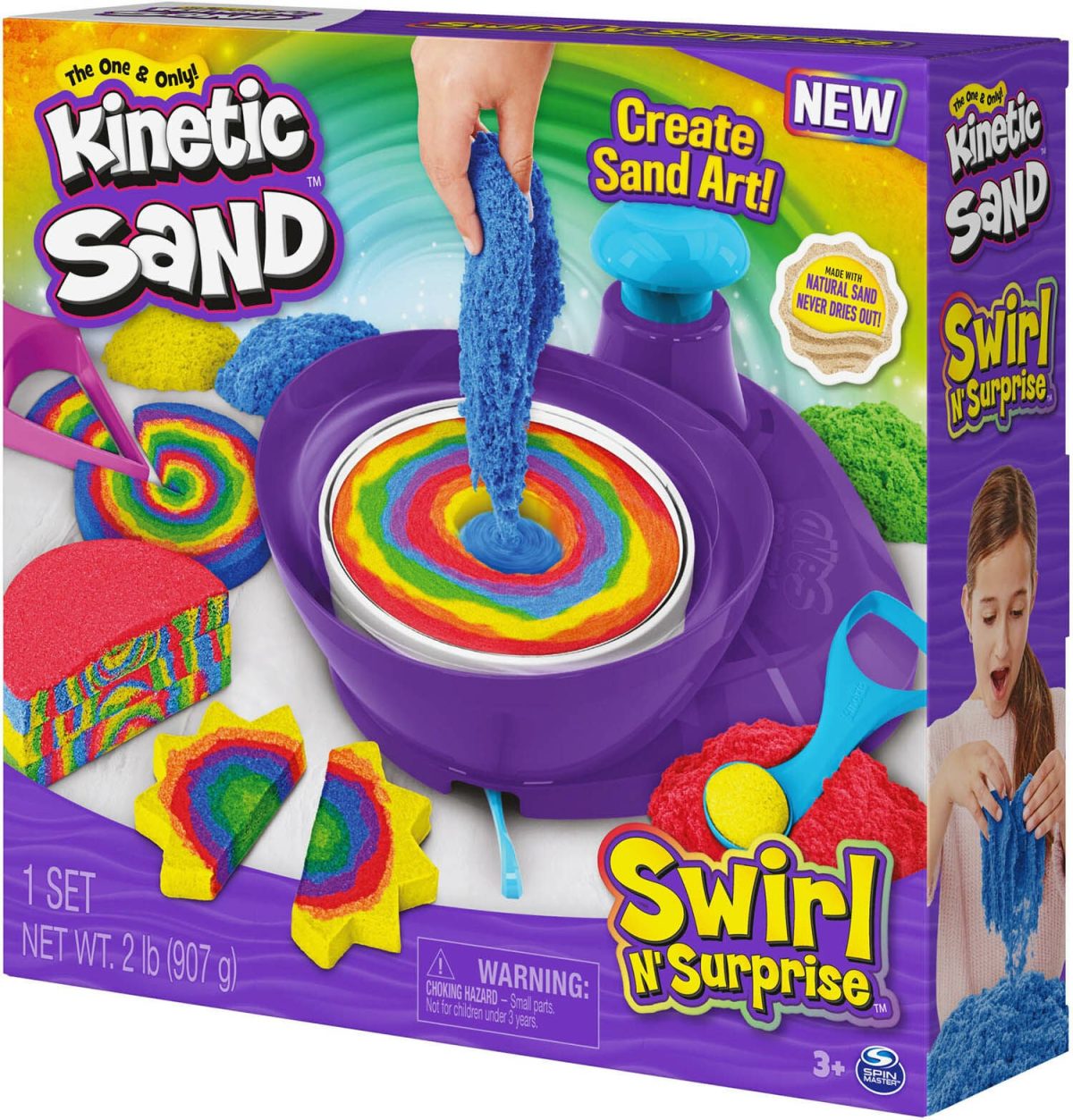 KineticSand Swirl N' Surprise Kinetisk Sand|