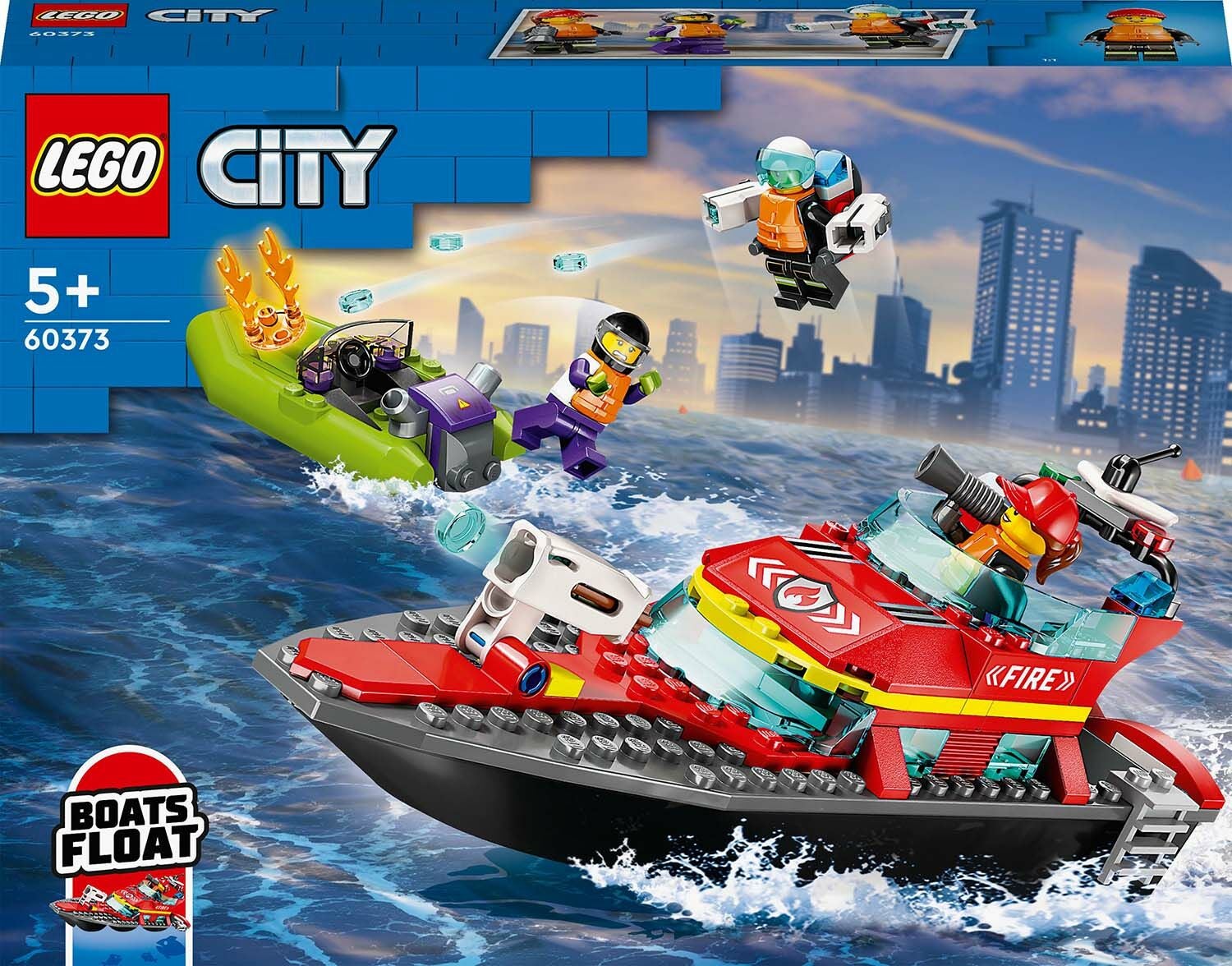 LEGO City Fire 60373 Brandräddningsbåt|