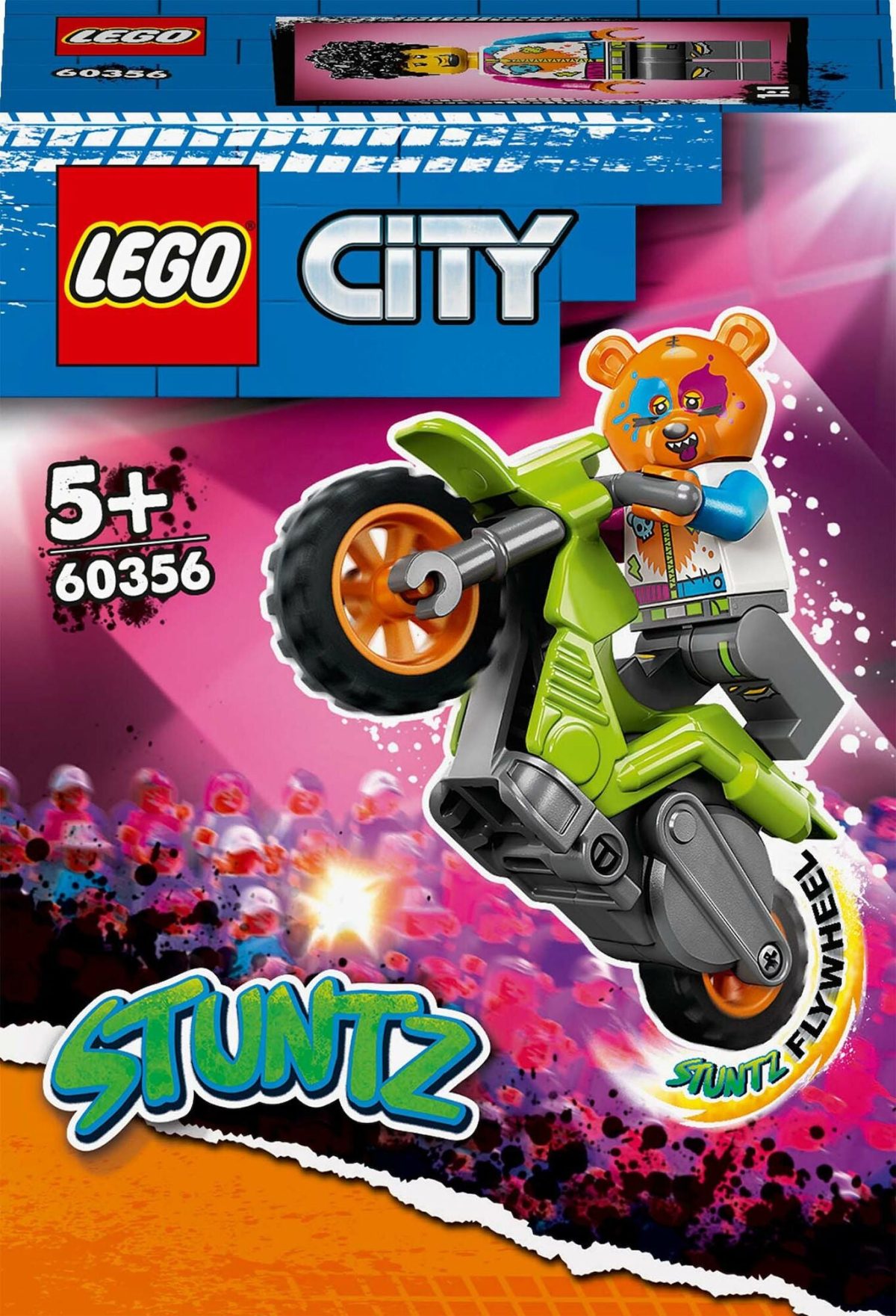 LEGO City Stuntz 60356 Stuntcykel med björn|