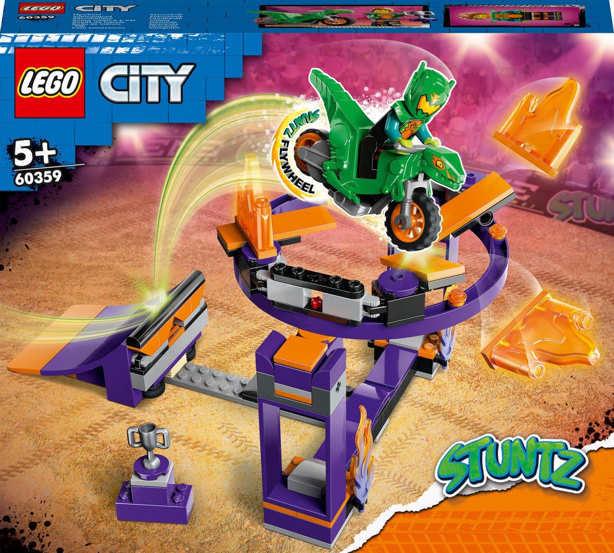 LEGO City Stuntz 60359 Stuntramp med basketutmaning|