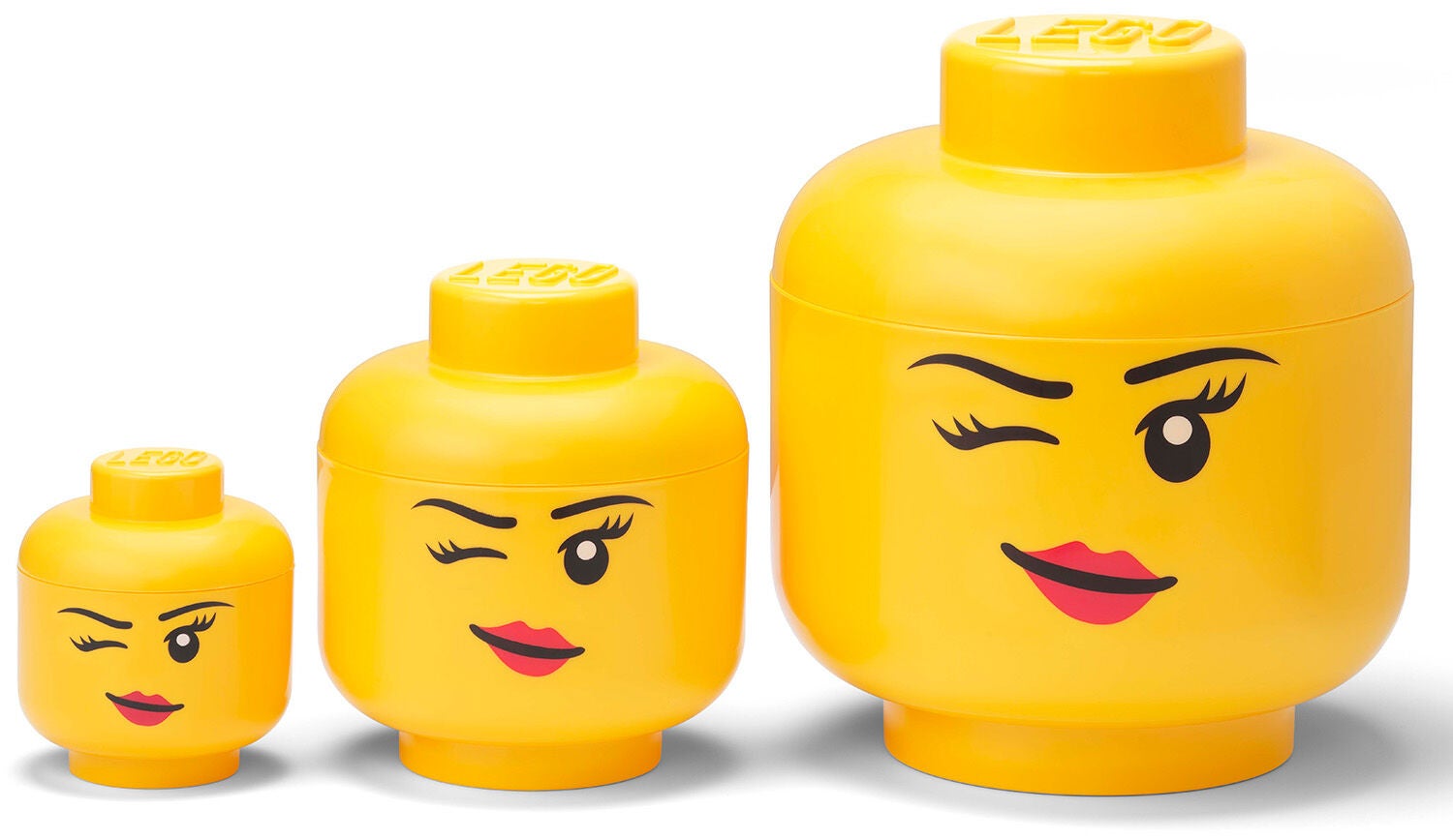 LEGO Förvaring Winking Flicka 3-pack