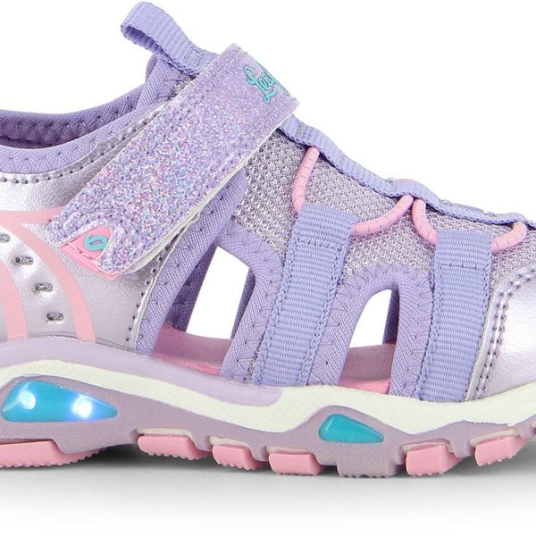 Leaf Halmby Blinkande Sandaler|Lilac