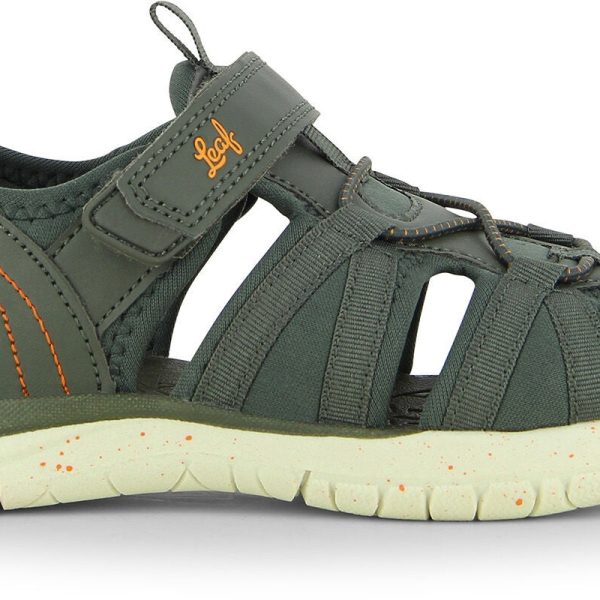 Leaf Salo Sandaler|Khaki/Orange