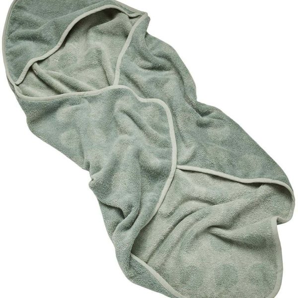 Leander Handduk med Hoodie|Sage Green