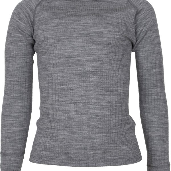 Lindberg Rib Merino Underställ|Grey Melange