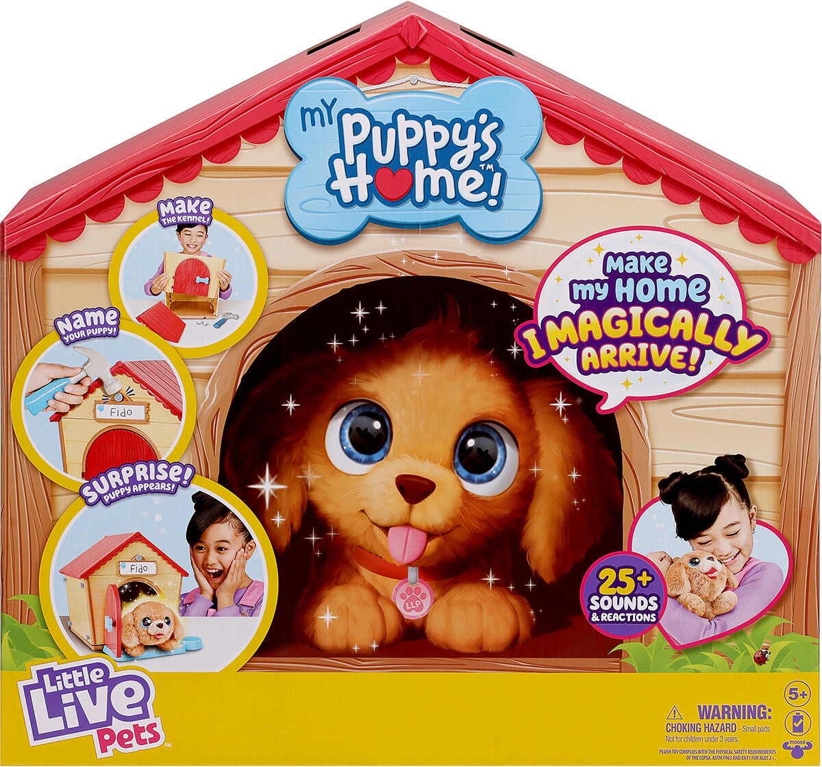 Little Live Pets My Puppy's Home Hund med Hundkoja|