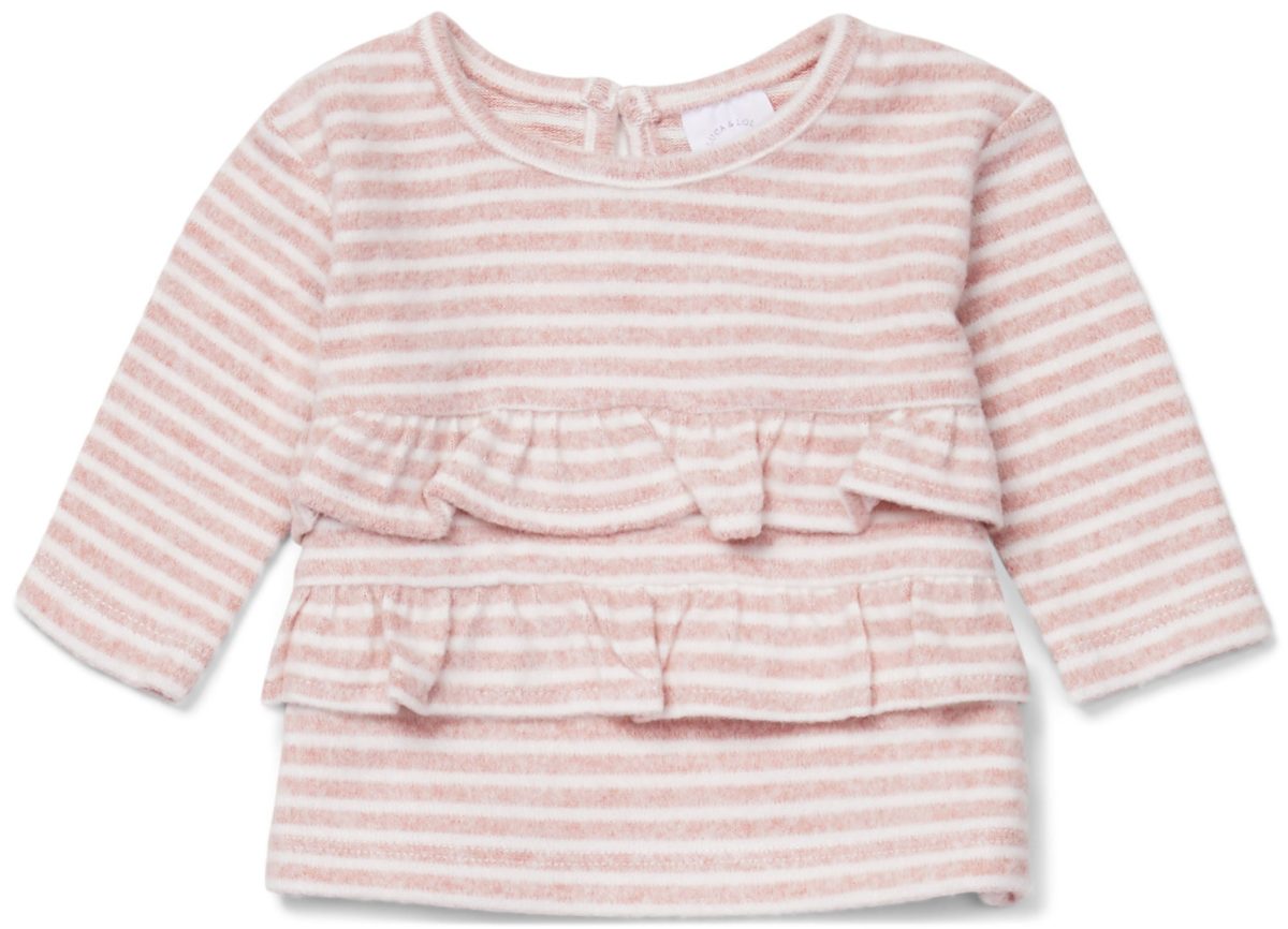 Luca &  Lola Asia Tröja Baby|Pink Stripes 80