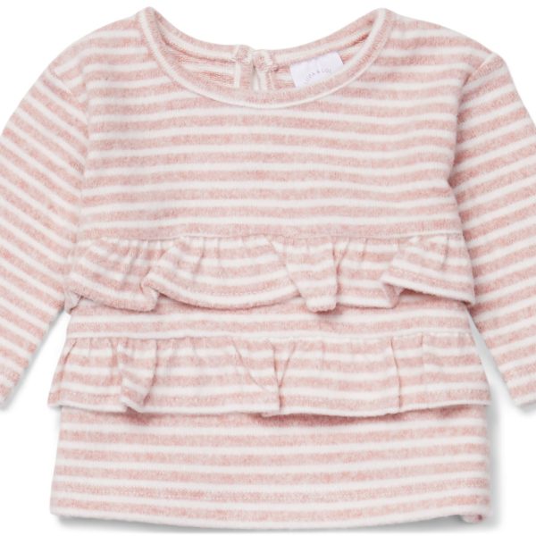 Luca &  Lola Asia Tröja Baby|Pink Stripes 80