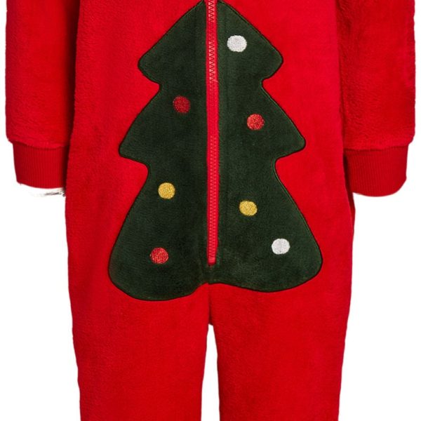 Luca &  Lola Baby Albero Jumpsuit|Red Christmas 56