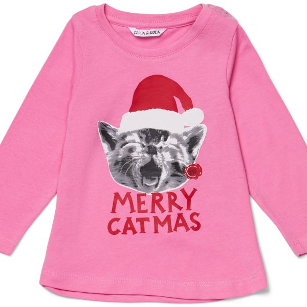 Luca &  Lola Baby Topp Merry Catbaby|Pink 56