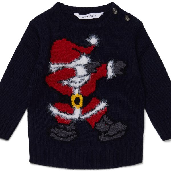 Luca &  Lola Baby Tröja Santa Moves|Night Sky 56