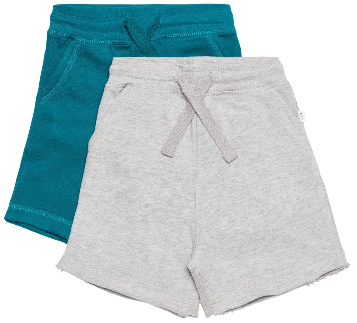 Luca &  Lola Fabriano Shorts 2-pack|Grey Melange/Deep Lake 134-140