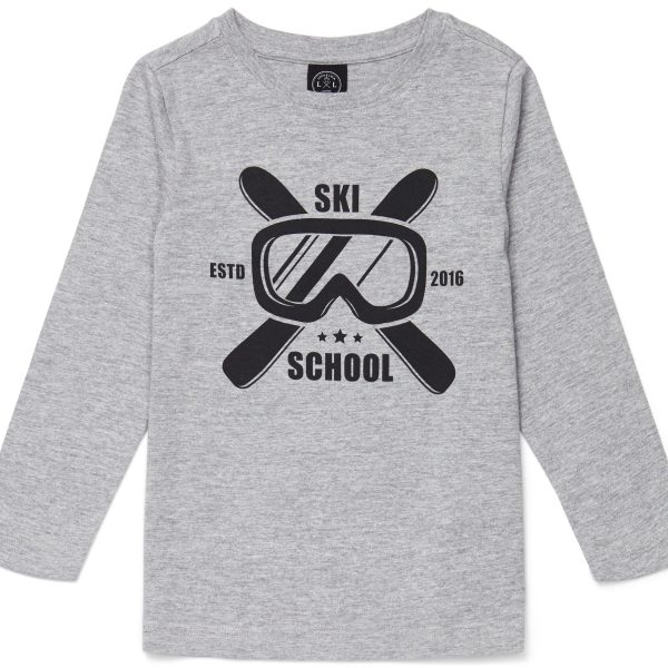 Luca &  Lola Gabriel Långärmad T-Shirt|Grey Melange 122-128