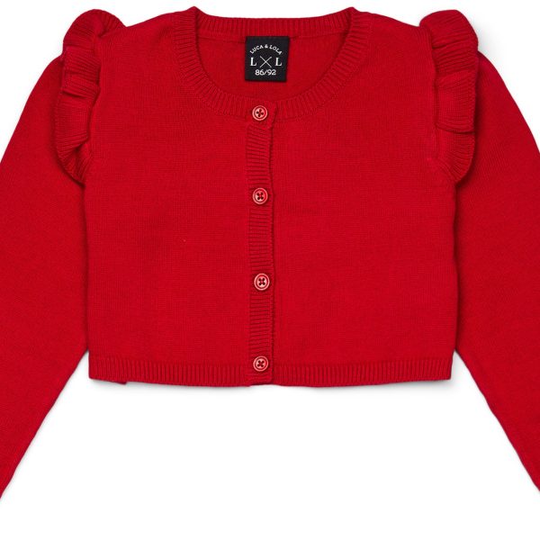 Luca &  Lola Giana Cardigan|Red 110-116