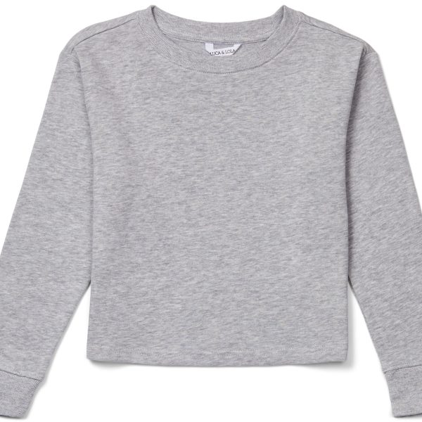 Luca &  Lola Hannah Tröja|Grey Melange 158-164