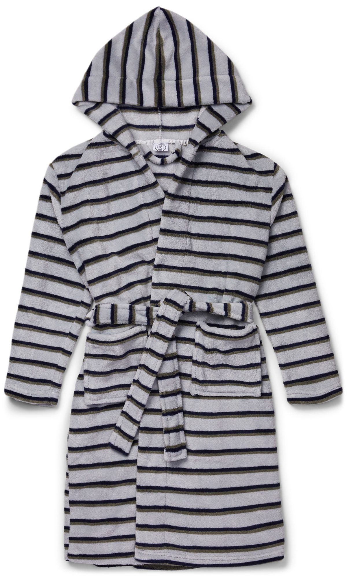 Luca &  Lola Jamie Morgonrock|Grey Stripes 134-140