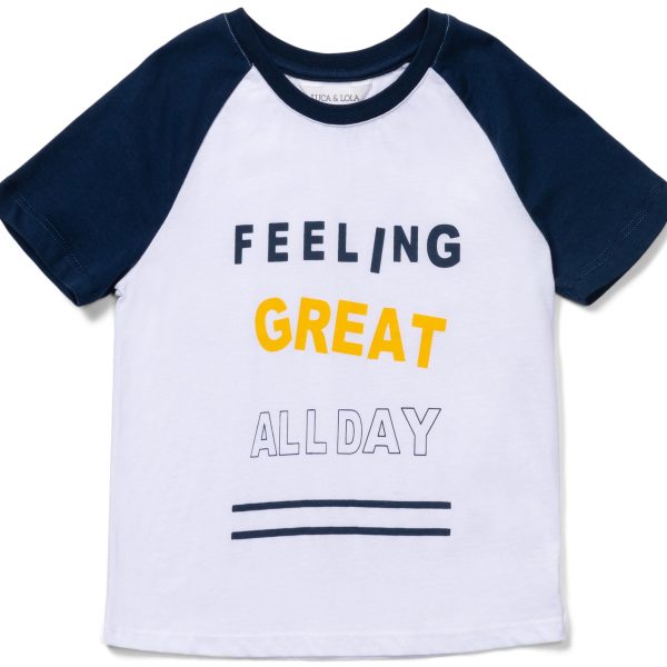 Luca &  Lola Jonico T-Shirt|Navy/White 110-116