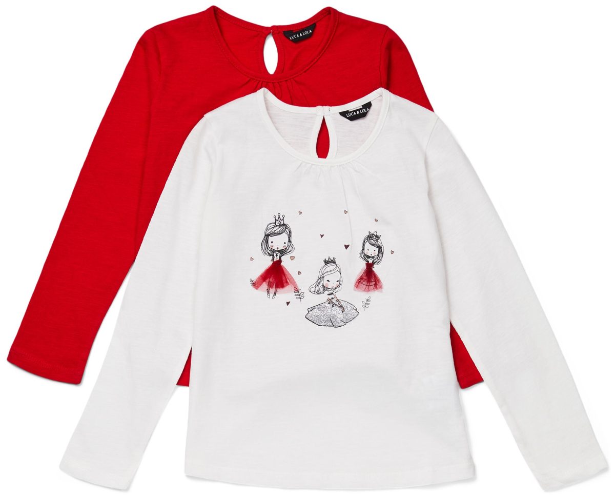 Luca &  Lola Martina Topp|White/Red 110-116