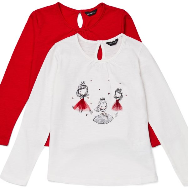 Luca &  Lola Martina Topp|White/Red 110-116