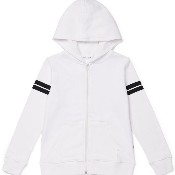 Luca &  Lola Marzia Hoodie|White/Stripes 134-140