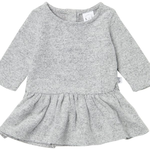 Luca &  Lola Olga Klänning Baby|Grey Melange 80