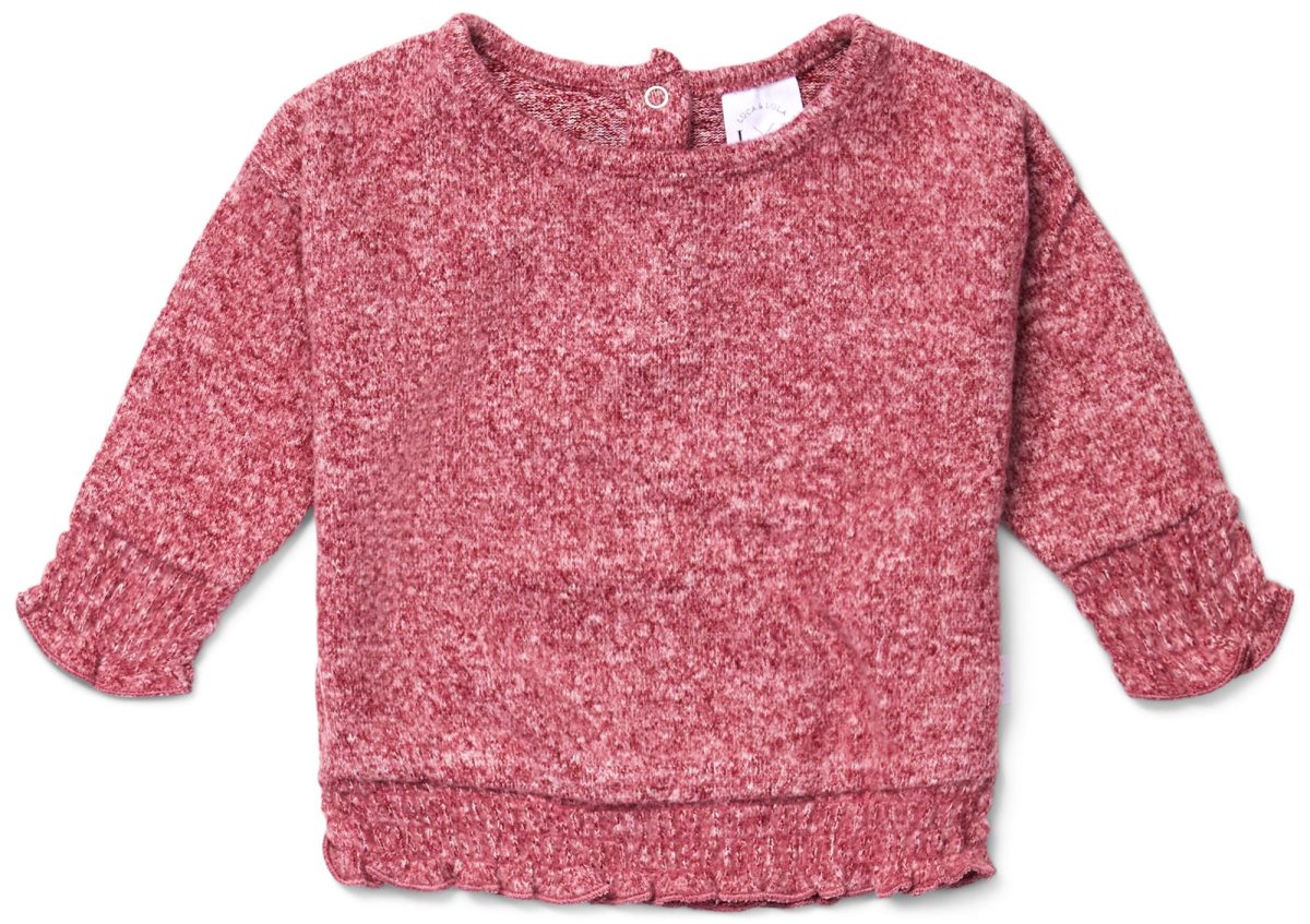 Luca &  Lola Pasqualina Tröja Baby|Dark Pink Melange 86