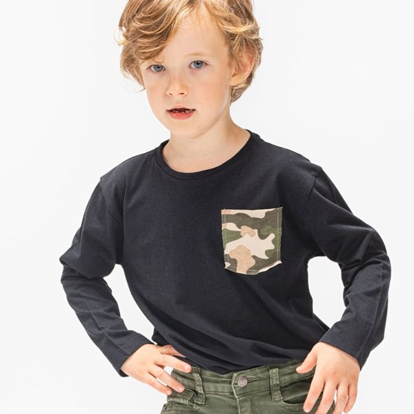 Luca &  Lola Piero Långärmad T-Shirt|Black 134-140