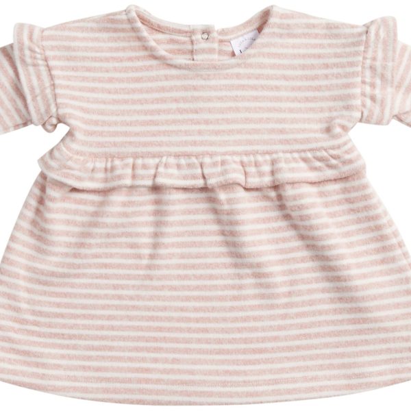 Luca &  Lola Regina Klänning Baby|Pink Stripes 86